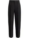 Chats By C.dam Pintucked Trousers In Black