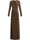 Chats By C.dam Jasmine Dress In Brown
