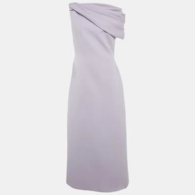 Chats By C.dam Lavender Jersey Cape Sleeve Allina Maxi Dress In Purple
