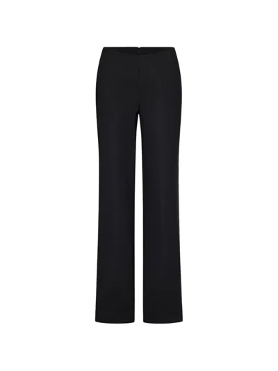 Chats By C.dam Low-rise Flared Trousers In Black