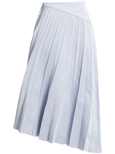 Chats By C.dam Pleated Skirt In Blau