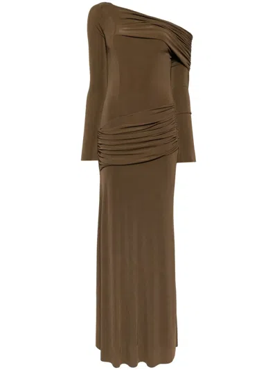 Chats By C.dam Rochel Maxi Dress In Brown