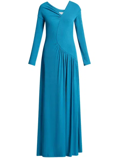 Chats By C.dam Solar Maxi Dress In Blue
