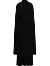 Chats By C.dam Valeris Cape Dress In Black