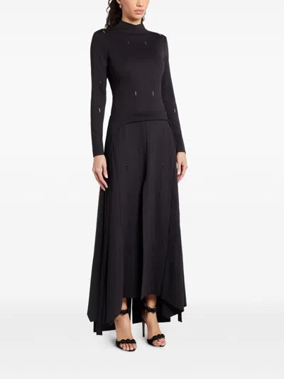 Chats By C.dam Woolf Maxi Dress In Black