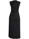 Chats By C.dam Yufu Midi Dress In Black
