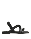 Chatulle Woman Sandals Black Size 7 Leather