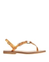 Chatulle Woman Thong Sandal Mandarin Size 10 Leather