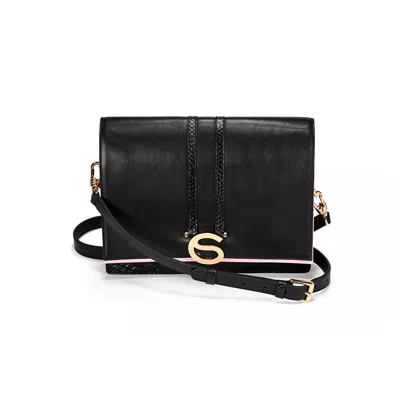 Chau Sáenz Women's Rose Crossbody Bag - Black