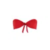 Chaude Swimwear Women's Billi Bandeau Top - Poppy Red In Red