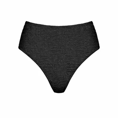 Chaude Swimwear Women's Black Heidi High Waist Bottoms - Onyx