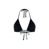 Chaude Swimwear Women's Black Toni Triangle String Top - Onyx In Black