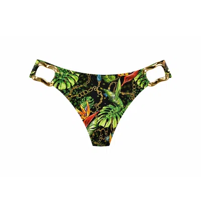 Chaude Swimwear Women's Kaya Bikini Bottoms - Jungle Green In Multi
