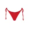 Chaude Swimwear Women's Toni Triangle String Bottoms - Poppy Red In Red