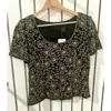 Chaudry Women's Silk Beaded Blouse In Black Multi In Multi