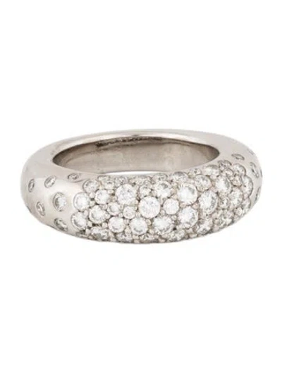 Pre-owned Chaumet 18k 1.33ctw Diamond Dome Band In Multi