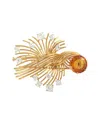 Pre-owned Chaumet 18k Citrine Brooch (authentic Pre-loved) In Gold