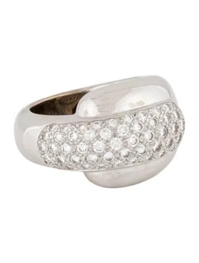 Pre-owned Chaumet 18k Diamond Dome Band In Multi