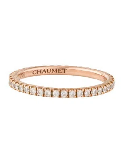 Pre-owned Chaumet 18k Diamond Eternity Band In Multi