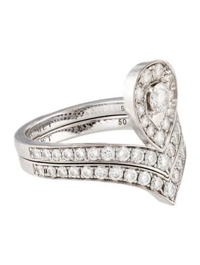 Pre-owned Chaumet 18k Diamond Joséphine Aigrette Wedding Set In Multi