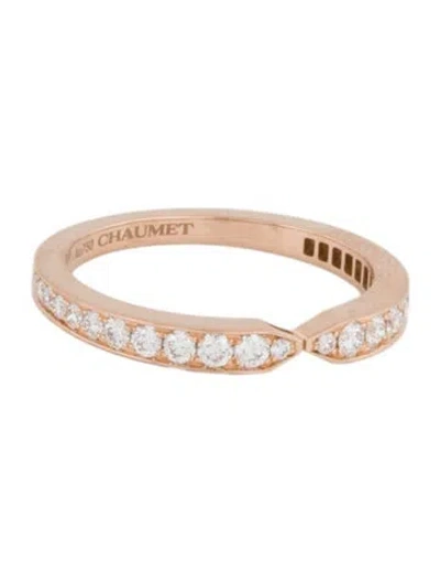 Pre-owned Chaumet 18k Diamond Triomphe De  Band In Multi