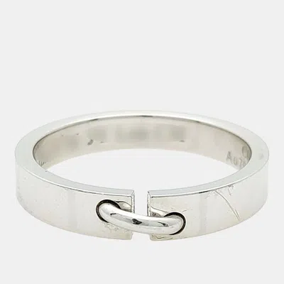 Pre-owned Chaumet 18k White Gold Liens Ring In Multicolor