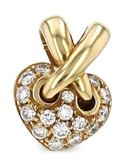 Pre-owned Chaumet 18k Yellow Gold Lien Diamond Pendant