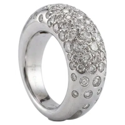 Pre-owned Chaumet 2 Carat Diamond Dome Ring In 18k White Gold