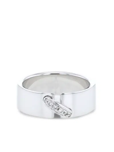Pre-owned Chaumet 2006  Medium Lien Ring In Silver