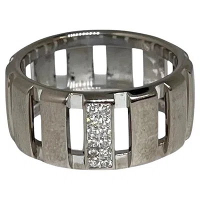 Pre-owned Chaumet Class One White Gold And Diamond Ring