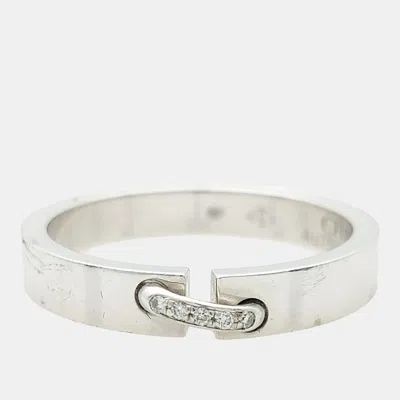 Pre-owned Chaumet Diamond Liens Évidence Ring In Multicolor