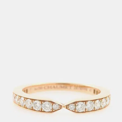 Pre-owned Chaumet Diamond Triomphe Ring Eu 47 In Multicolor