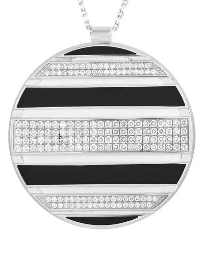 Pre-owned Chaumet Dnu Dupe Skus  18k 2.00 Ct. Tw. Diamond Class One Necklace (authentic Pre-loved) In Silver