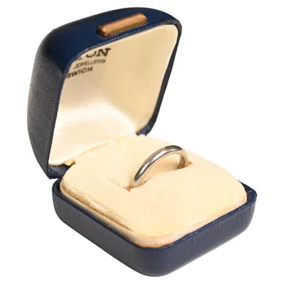 Pre-owned Chaumet French Platinum Band Ring. Tubal Wedding Ring Platinum Signed 2.9mm 6.25 In Multi