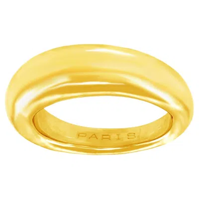 Pre-owned Chaumet Gold Anneau Dome Ring In Multi