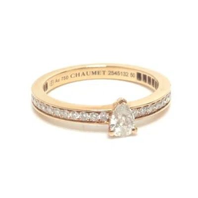 Pre-owned Chaumet Gold Pink Gold (18k) Band Ring ()