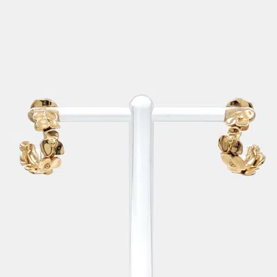 Pre-owned Chaumet Hortensia 18k Rose Gold Earrings