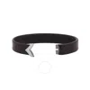 Chaumet Jeux De Liens Black Leather Bracelet In Black