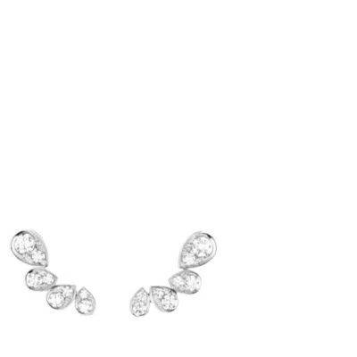 Pre-owned Chaumet Joséphine Ronde D'aigrettes White-gold Diamond Earrings In Multi