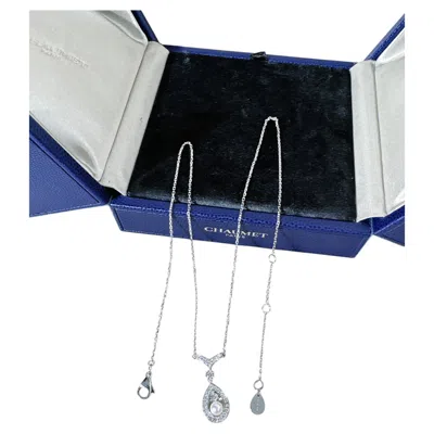 Pre-owned Chaumet Jos�phine Aigrette Collection Pearl-drop Necklace In Multiple