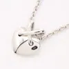 CHAUMET LIAN HEART NECKLACE K18WG WHITE GOLD