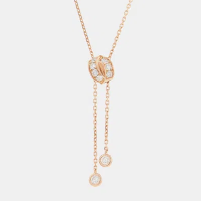 Pre-owned Chaumet Lian Seduction 18k Pink Gold Pendant Necklace