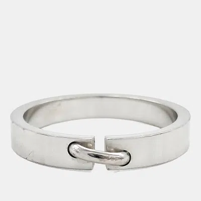 Pre-owned Chaumet Liens Évidence 18k White Gold Ring Eu 61 In Silver