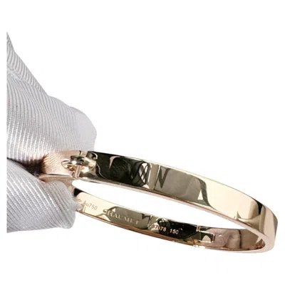 Pre-owned Chaumet Liens Evidence Bangle Wide Version Size 15 18k Rose Gold In Red