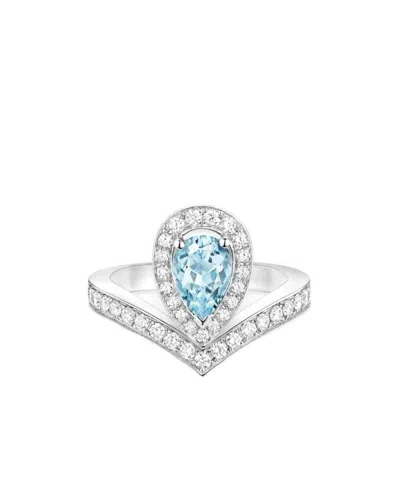 Chaumet White Gold, Diamond And Aquamarine Joséphine Aigrette Ring