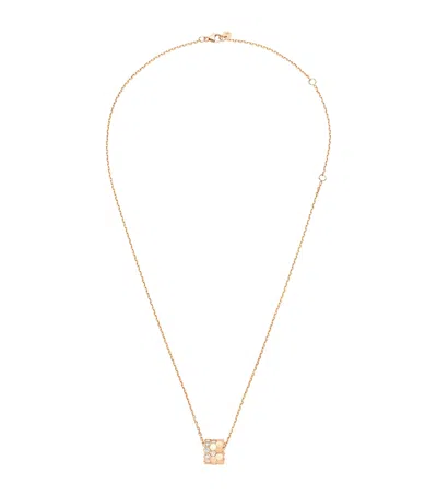 Chaumet Medium Rose Gold And Diamond Bee My Love Necklace