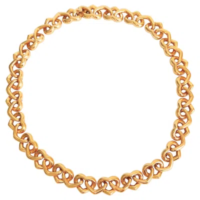 Pre-owned Chaumet Paris 18 Karat Yellow Gold Heart Necklace