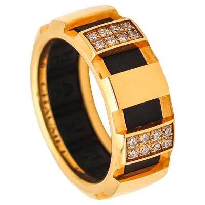 Pre-owned Chaumet Paris Class-one Eternity Ring In 18kt Yellow Gold With Vvs Diamonds