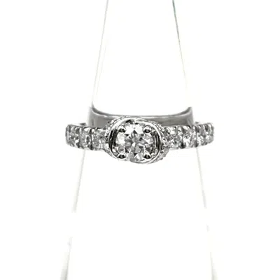 Pre-owned Chaumet Platinum 950 Band Ring ()