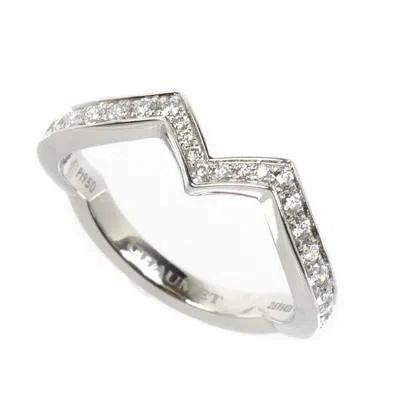 Pre-owned Chaumet Platinum 950 Band Ring ()